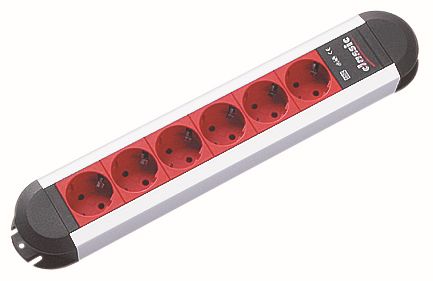 BACHMANN PRIMO 6xCEE7/3 EDV-Rot Strom 2m