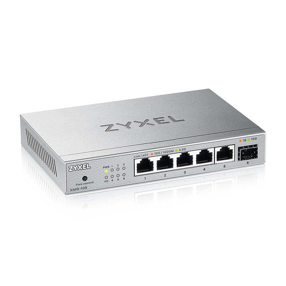 Zyxel XMG-105 Unmanaged 2.5G Ethernet (100/1000/2500) Grey