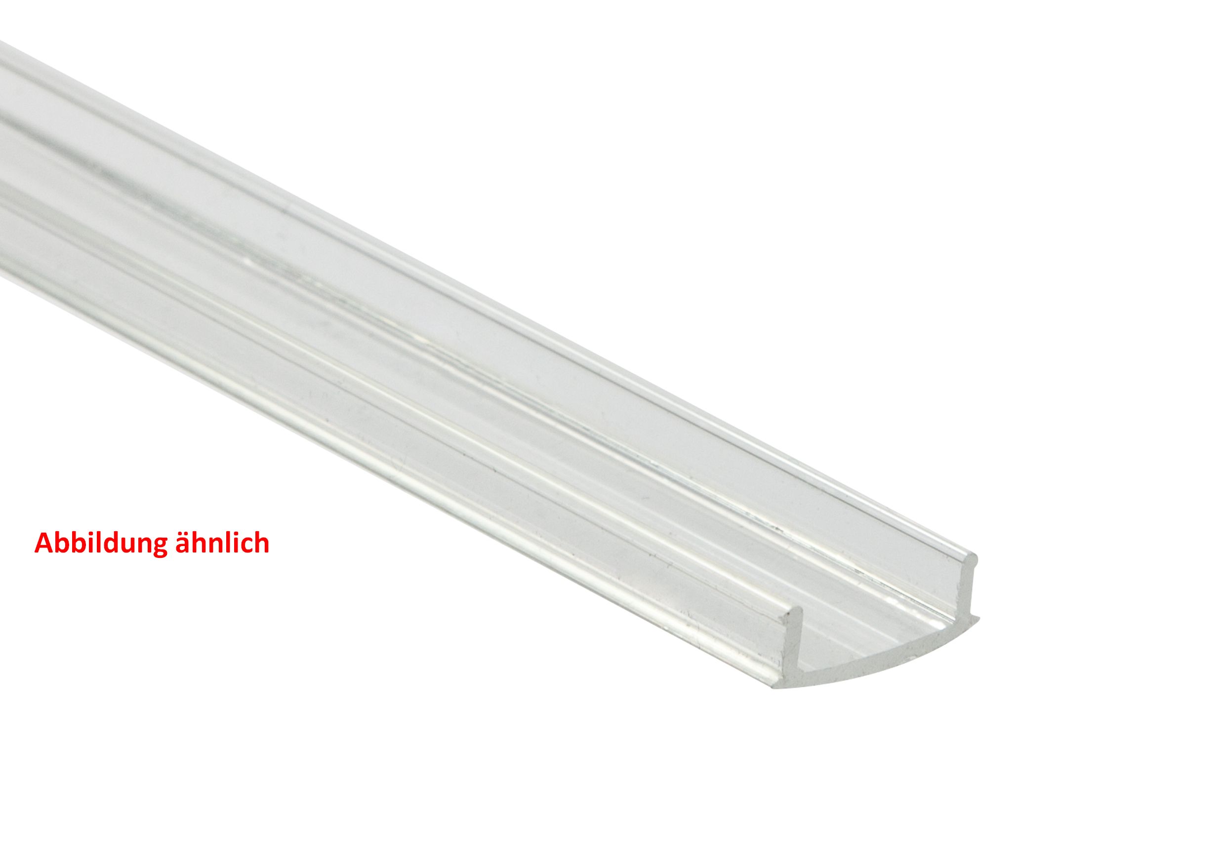 Synergy 21 LED U-Profil zub ALU022 PC clear diffusor/cover Lange 2m  ,Kunststoffabdeckung klar