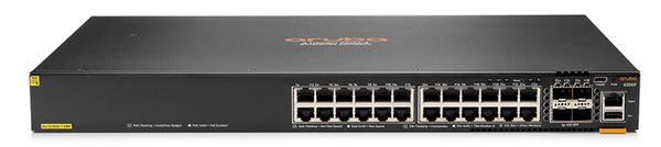 HPE Aruba Networking CX 6200F 24G Class-4 PoE 4SFP+ 370W Switch