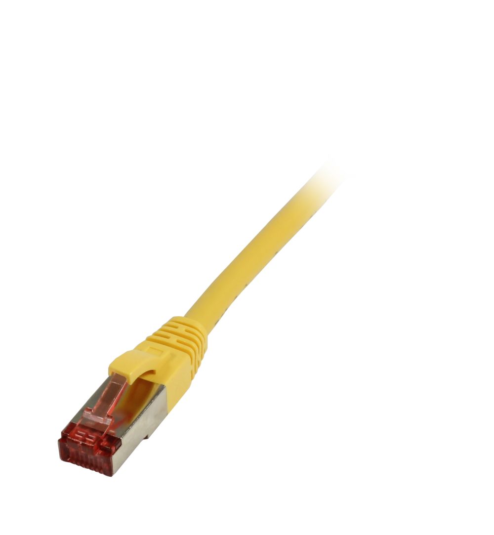 Patchkabel RJ45, CAT6 250Mhz,15m gelb, S-STP(S/FTP), LSZH, Synergy 21,