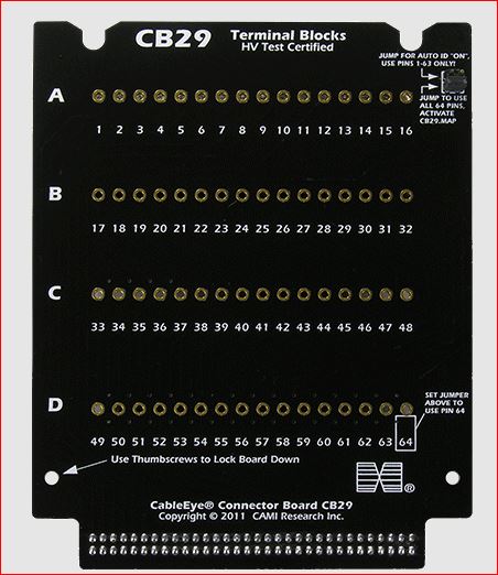 CableEye 759HB / CB29HB Interface-Platine (ohne Anschlussblöcke) CableEye 759HB / CB29HB Interface-Platine (ohne Anschlussblöcke)