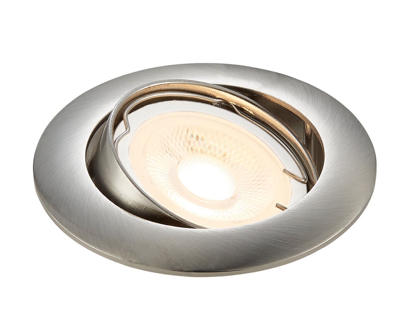 Synergy 21 LED Retrofit GU10 / GX5, 3 Deckeneinbausatz D07-Silber