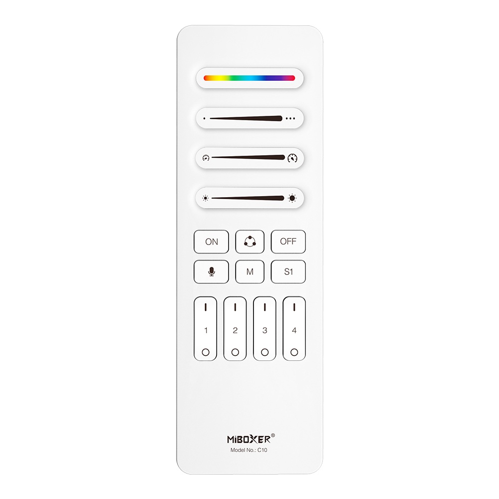 MiBoxer C10-W LED Pixel LED Fernbedienung SPI - Pixel 2,4GHz (RGB/RGB-W/RGB+CCT) 4 Zonen 4 Szenen (w)