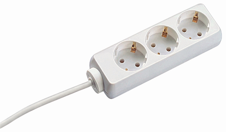 Bachmann Tischsteckdose, 3xDosen(CEE7)->Stecker(CEE7), 1,5m, weiss, SELLY, Bachmann Tischsteckdose, 3xDosen(CEE7)->Stecker(CEE7), 1,5m, weiss, SELLY,