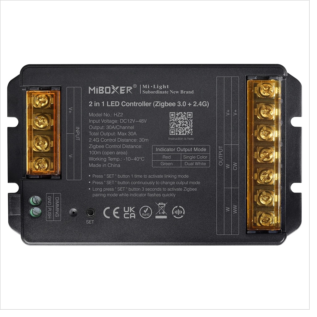 LED Controller HC-Serie 2in1 DC12 48V Zigbee 3.0 2.4G HP 30A Milight/Miboxer