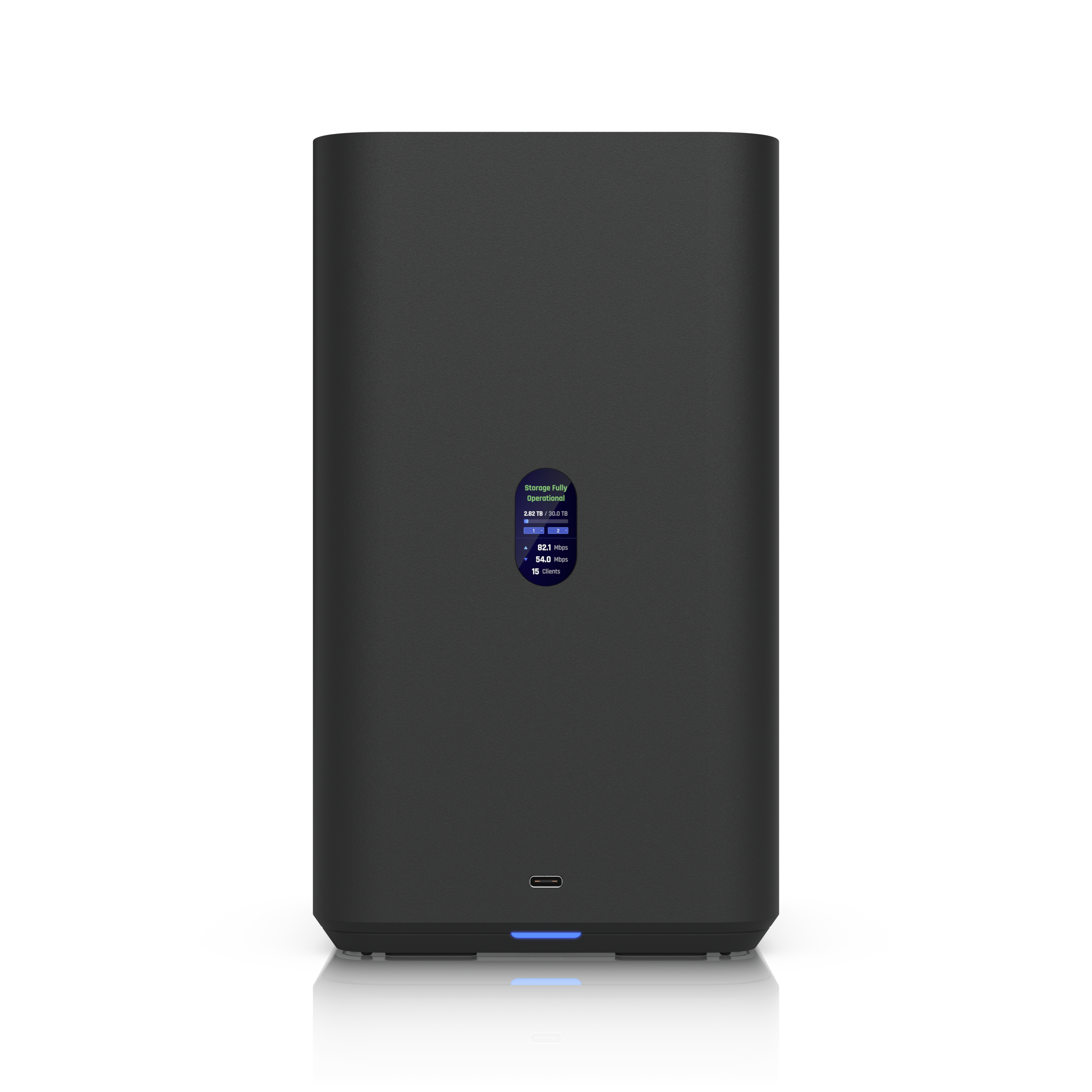 Ubiquiti UniFi NAS System UNAS 2 • 2x 3.5" HDD • 1x 2.5GbE • 1x 5 Gbit/s USB-C • black • UNAS-2-B