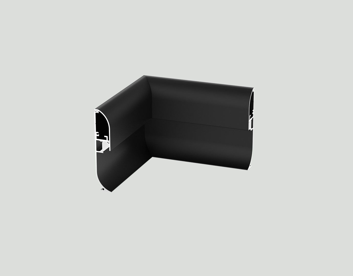 Synergy 21 LED U-Profil Zub ALU1580 Verbinder 90° Indoor Black
