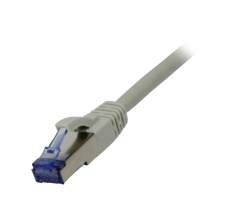 Patchkabel RJ45, CAT6A 500Mhz,40m, grau, S-STP(S/FTP), AWG26, LSZH, Synergy 21