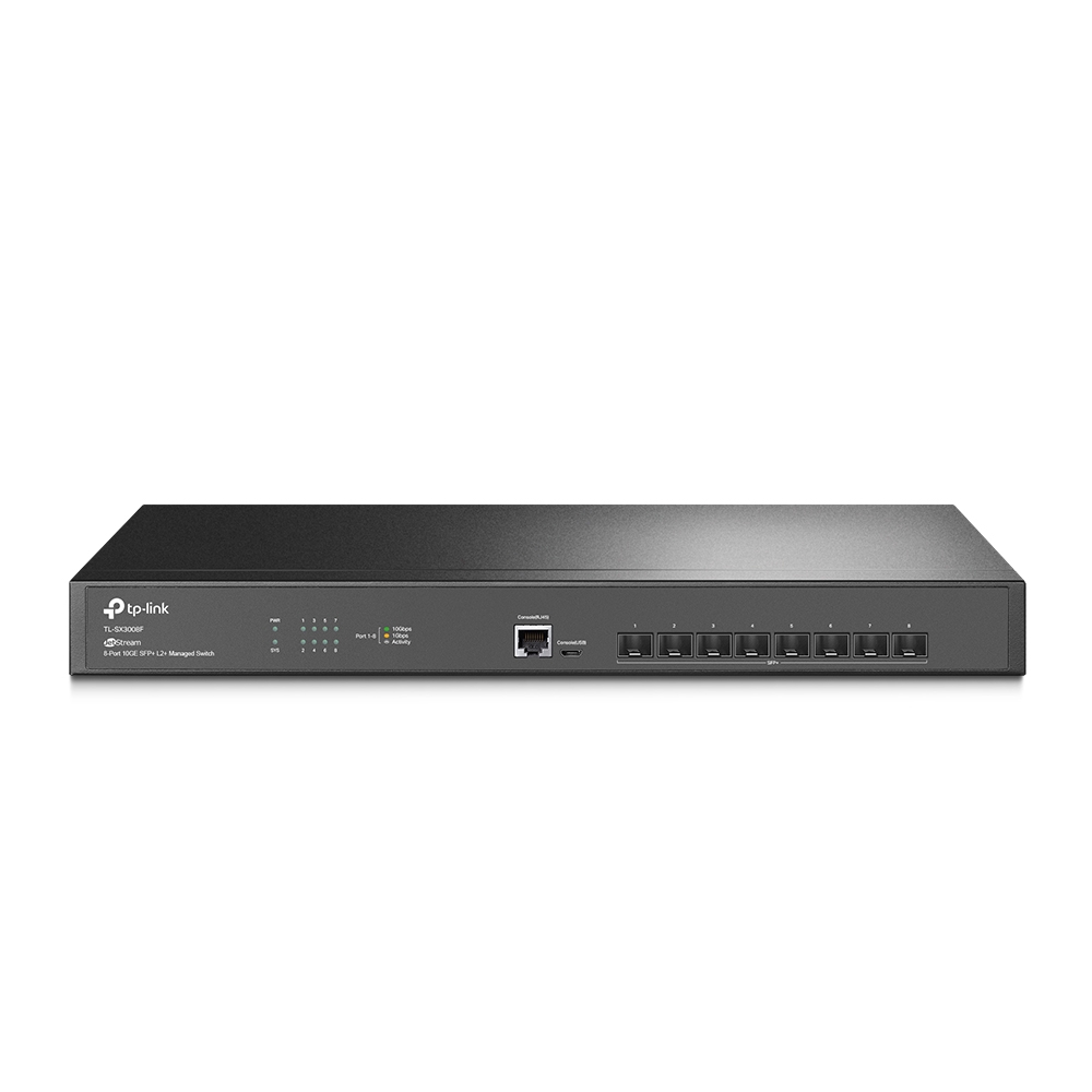 TP-Link - TL-SX3008F - JetStream™ 8-Port 10G SFP+ L2 Managed Switch - SX3008F