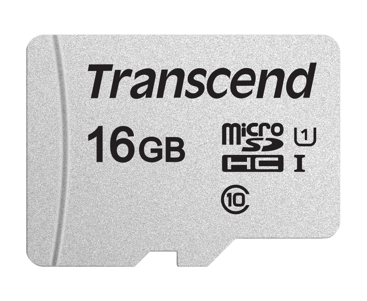 Flash SecureDigitalCard (microSD)  16GB - Transcend 300S