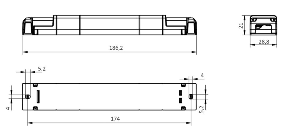 Synergy 21 Netzteil - 12-48V RGB-WW (RGB-CCT) 12A Osram + Casambi