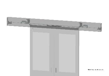 Vertiv(KnüRr) SmartAisle Mechanische Schliessung, Lichtgrau