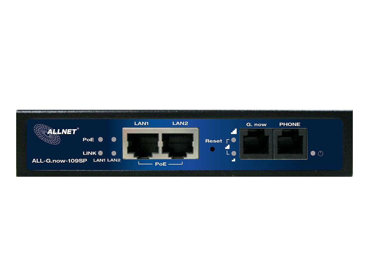 ALLNET Punkt-zu-Mehrpunkt 2-wire G.now CPE, 2x GbE Ports mit PoE IEEE802.3bt 90W per Port ALL-G.now-109SP