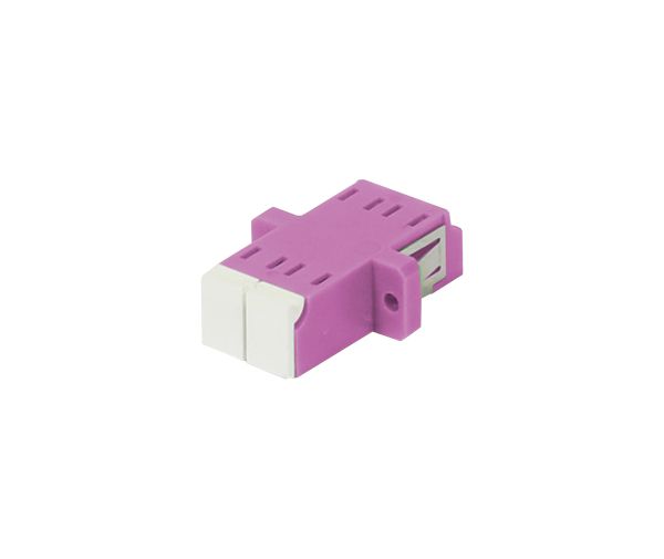 LWL-Kupplung,LC-Buchse/LC-Buchse, 50/125u Multimode OM4, erika-violett, duplex, PVC, mit Flansch, mit einseitiger Laserschutzklappe, Synergy 21, LWL-Kupplung,LC-Buchse/LC-Buchse, 50/125u Multimode OM4, erika-violett, duplex, PVC, mit Flansch, mit einseitiger Laserschutzklappe, Synergy 21,