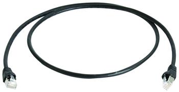 TelegäRtner Patchkabel CAT6A, 50m, Schwarz, 500MHz, S-STP(S
