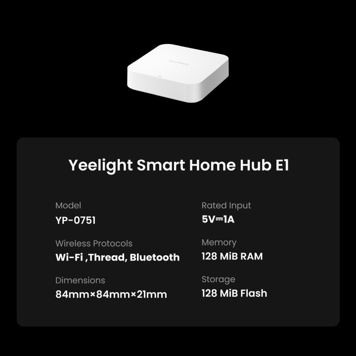 Yeelight Smart Home Hub E1 Matter