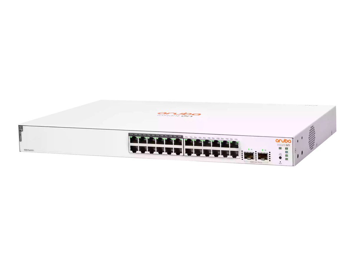 HP Switch 1000Mbit, 24xTP, 2xSFP-Slot, 1830-24G-2SFP-195W, POE HP Switch 1000Mbit, 24xTP, 2xSFP-Slot, 1830-24G-2SFP-195W, POE