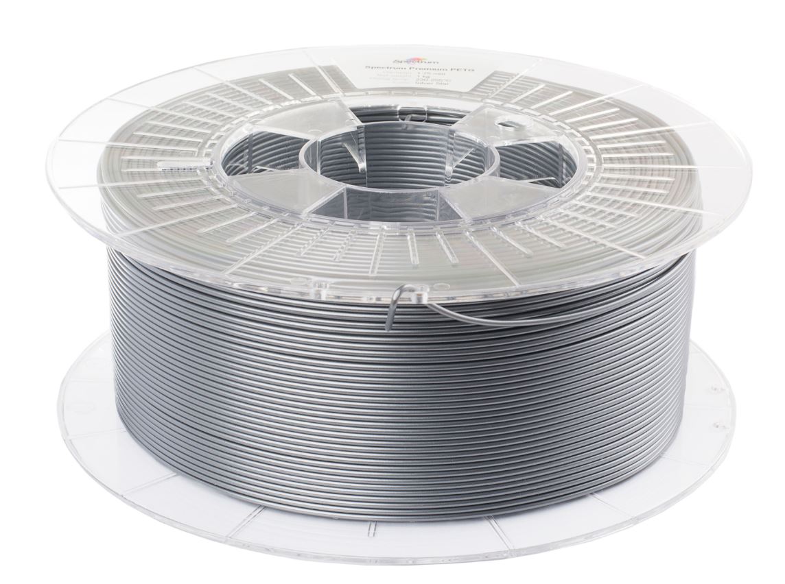 Spectrum Filaments PET-G Premium 1.75mm Polyethylene Terephthalate Glycol (PETG) Silver 1 kg