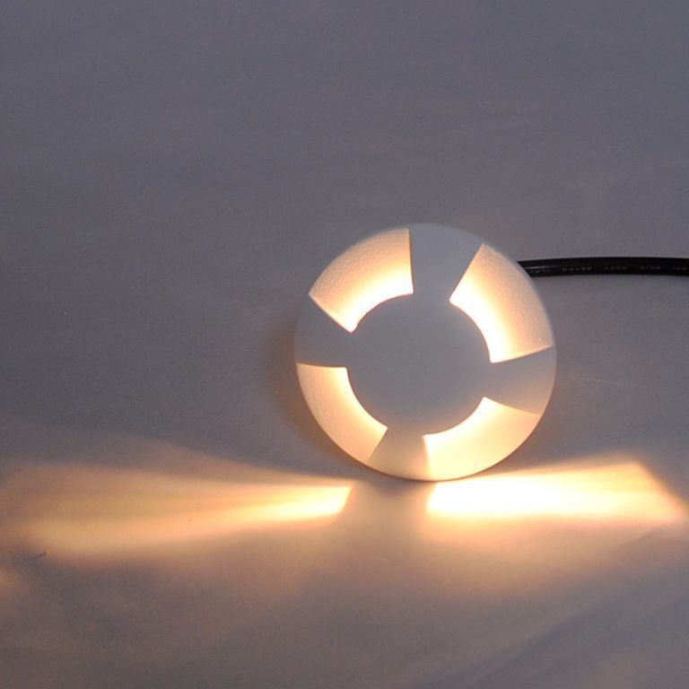 Synergy 21 LED Bodeneinbaustrahler ARGOS Rund Segment-4 IP67 Ww - Braun