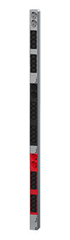 Bachmann PDU, Steckdosen, 24xDosen(C13)+ 6xCEE7/3 -> Zuleitung 3m, 16A, mit Stecker CEE 3P 16A rot,