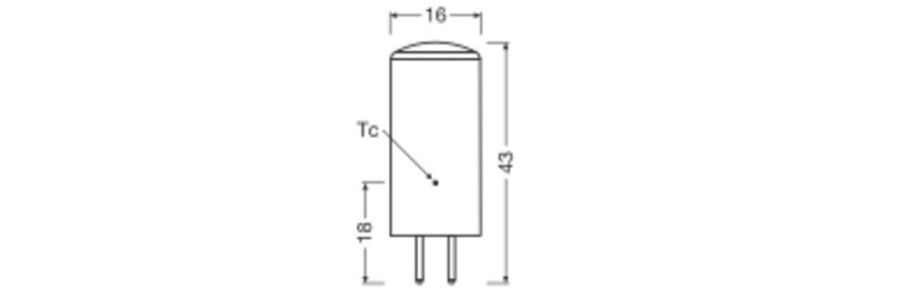 LEDVANCE LED PIN 12V P 3.3W 827 Clear GY6.35