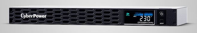 CyberPower USV, PFC-Serie, 19" 1HE,  700VA/420W, Line-Interactive, reiner Sinus, USB/RS232,