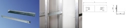 Vertiv(KnüRr) Zub.L-Schiene, L 411mm,T 440, EinhäNgbar/Verschraubbar