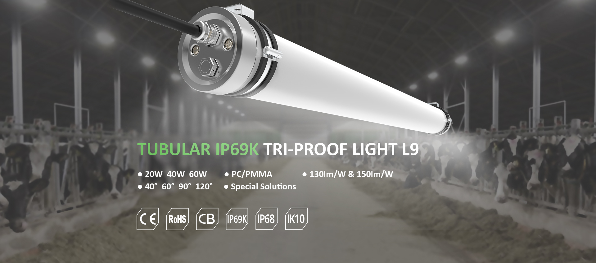 Synergy 21 LED Tri-Proof Light 145cm IP69K IK10