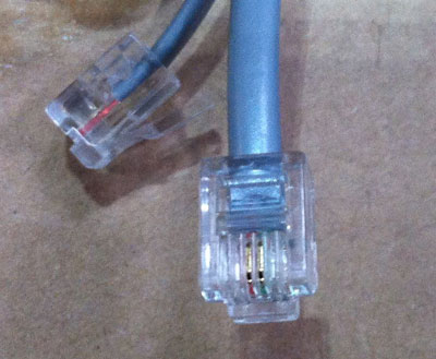 Kabel TK RJ11 Stecker -> RJ11 Stecker, 1.8m, silber Kabel TK RJ11 Stecker -> RJ11 Stecker, 1.8m, silber
