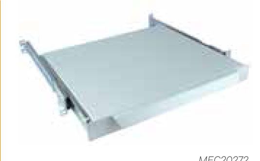 Vertiv(KnüRr) Zub.Schreibplatte 1HE, 19 ' ', B408xT560mm, T565-750, Lichtgrau