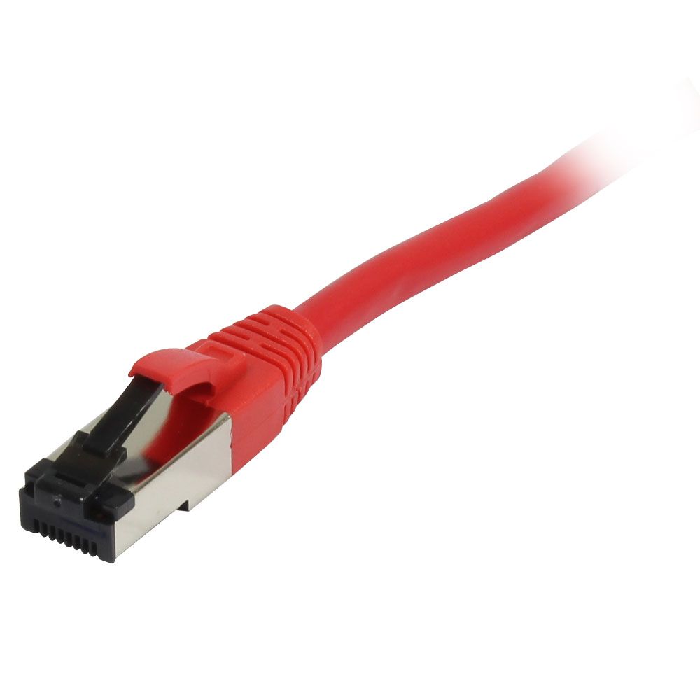 Synergy21 Patchkabel RJ45, CAT8.1 2000Mhz, 0,5m, Rot, S-STP(S/FTP), TPE(Ultra SuperFlex), AWG26