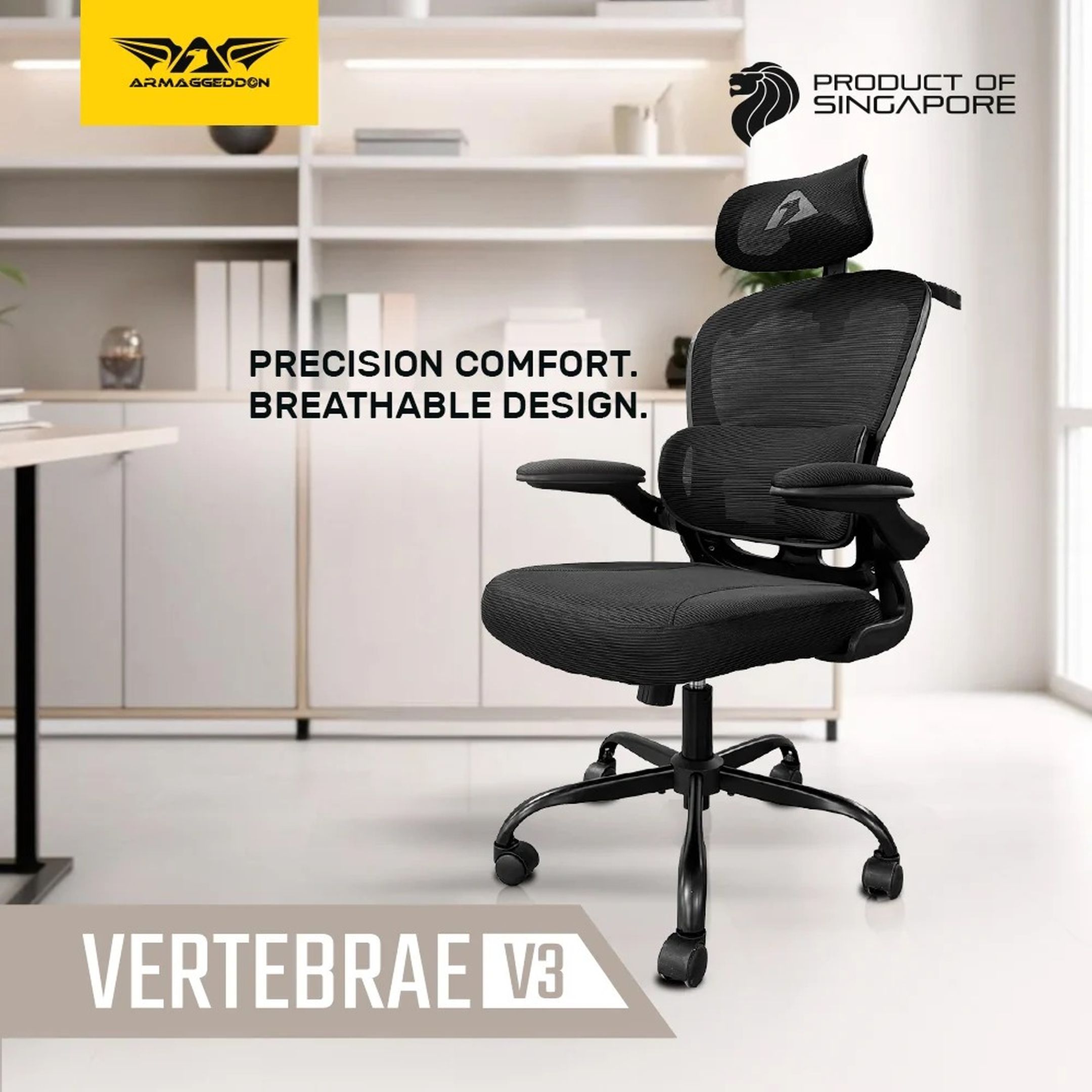 Armaggeddon Vertebrae V3 Gaming Chair (Black)