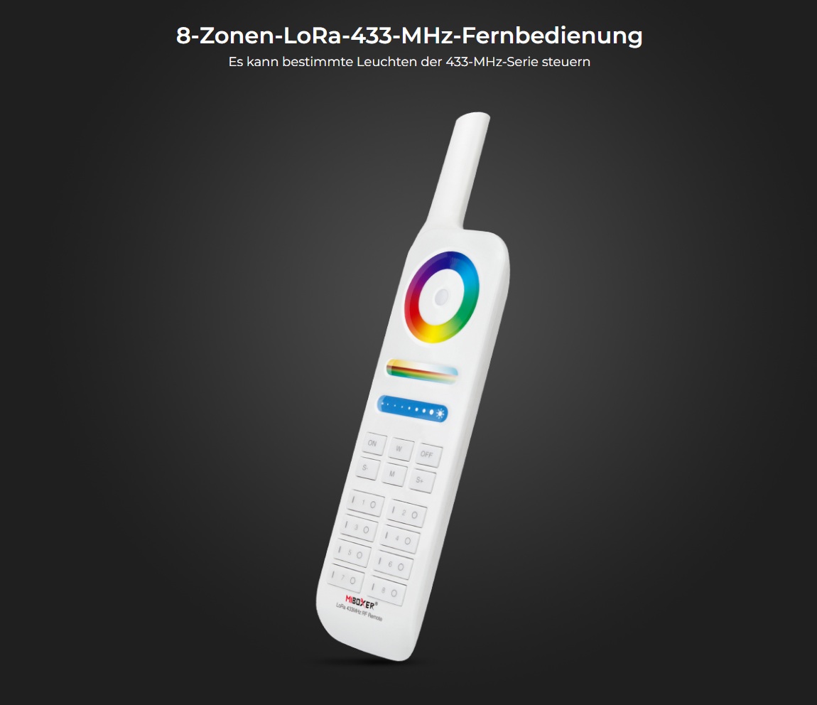 MiBoxer FUT086 LED Fernbedienung LoRa (433MHZ)