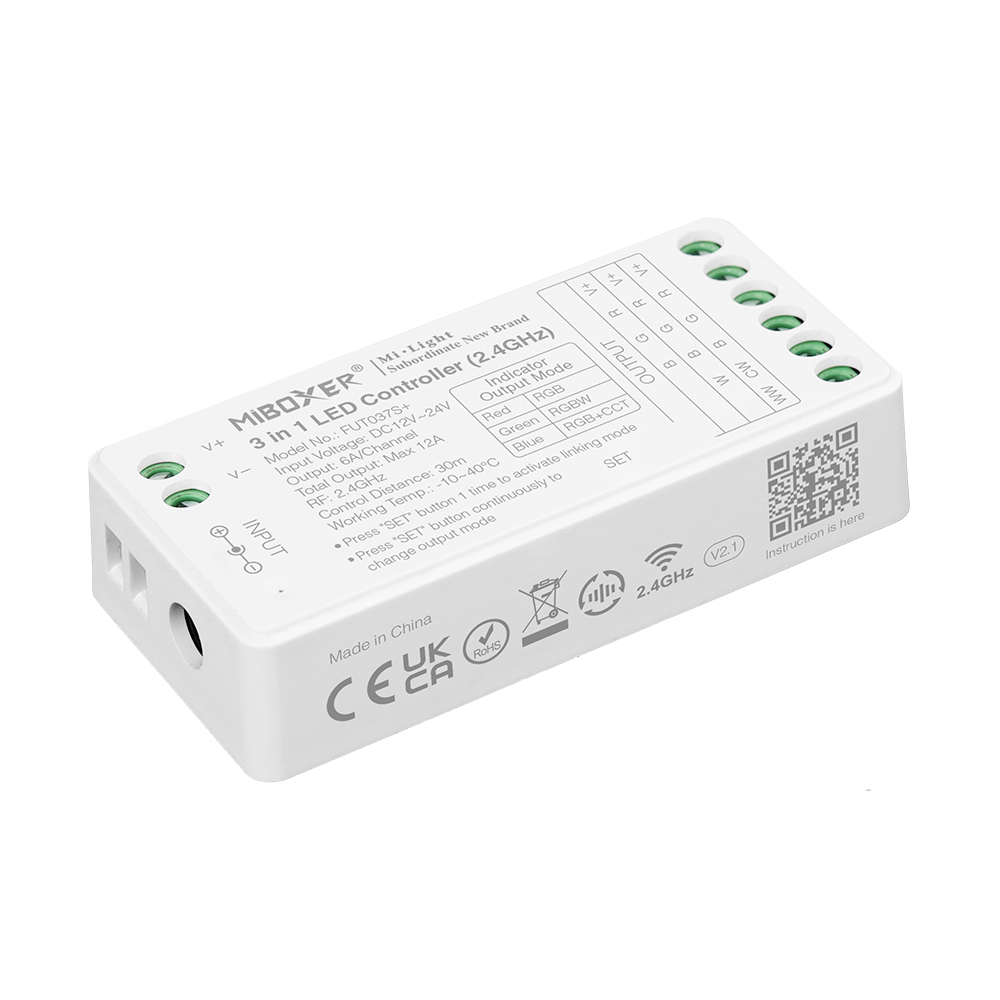 LED Controller S-Serie 3in1 (RGB/RGB-W/RGB CCT) DC12/24V Milight/Miboxer