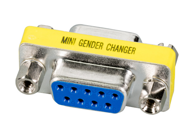 EFB Elektronik D-Sub 9 F/F D-Sub 9-pin Metallic, Yellow