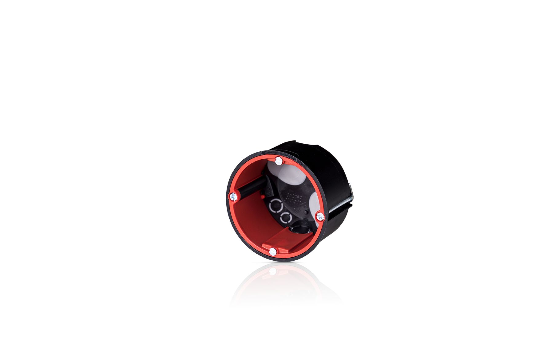 F-Tronic HW Brandschutzdose Ø68mm, T 50mm, M. Leitungs U. RohreinfüHrungen, BS2700 Unterputzdose