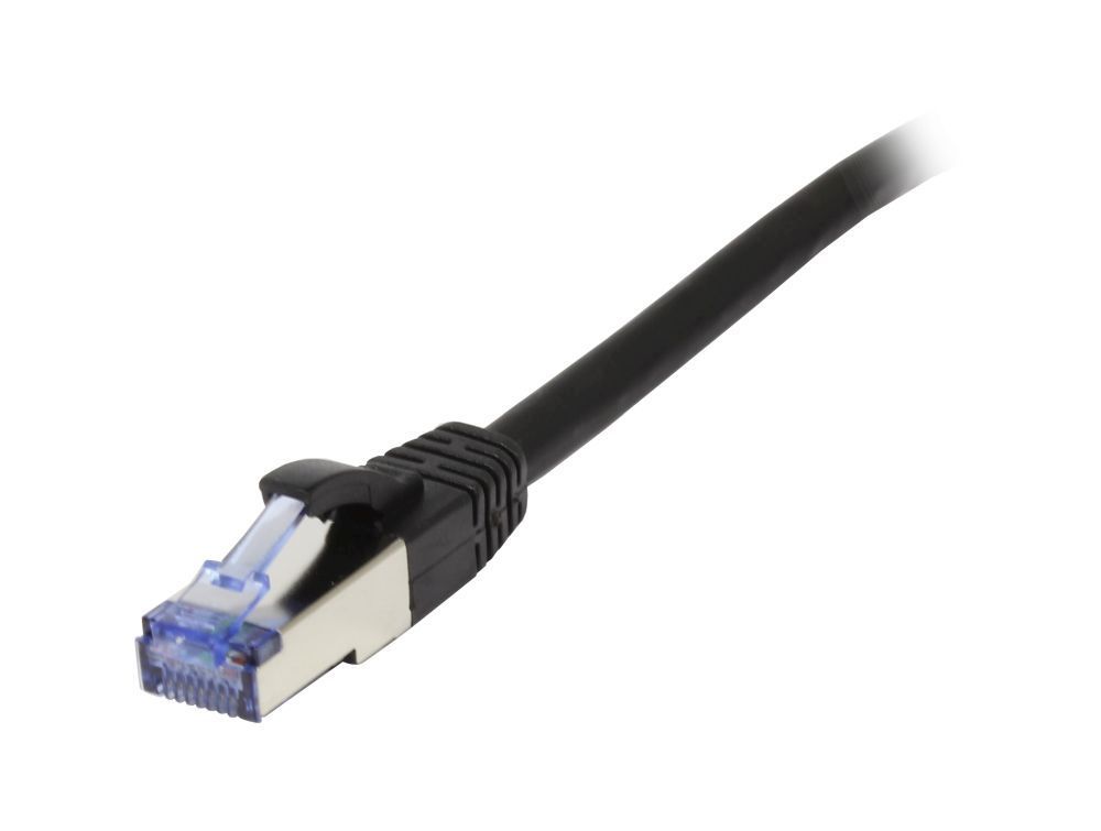 Patchkabel RJ45, CAT6A 500Mhz, 1.5m, schwarz, S-STP(S/FTP), AWG26, LSZH, Synergy 21