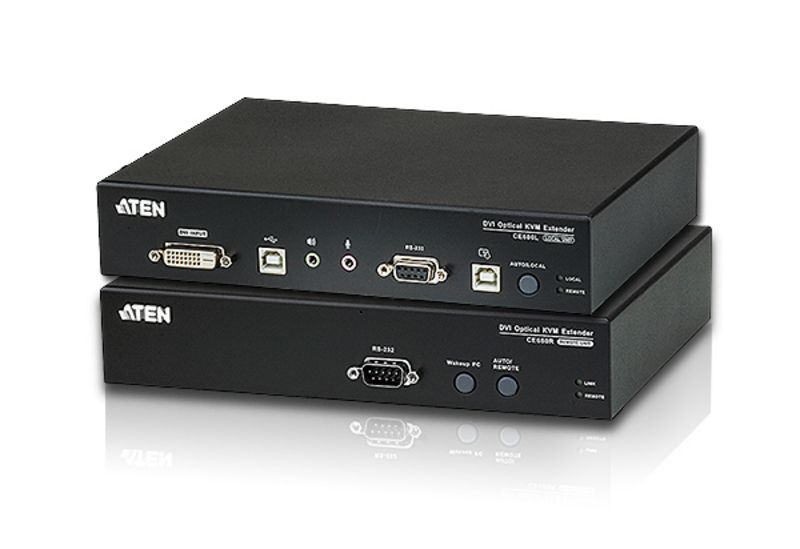 ATEN USB DVI Optical Fiber KVM Extender (20km)