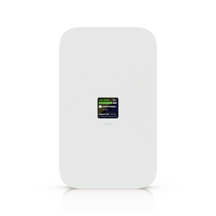 Ubiquiti UniFi 5G Max • 1x Nano SIM • 1x Nano-SIM or eSIM • 1x 2.5 GbE  • PoE in • U5G-Max
