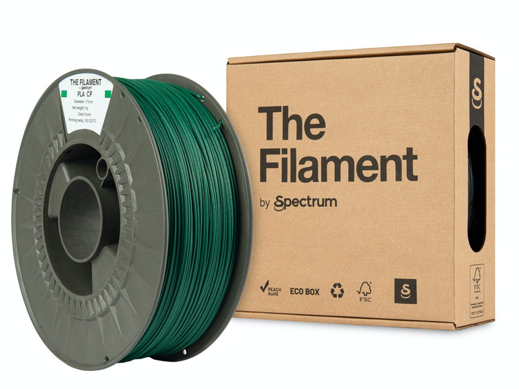 Spectrum Filaments TF-24100 3D printing material Polylactic acid-carbon fiber (PLA-CF) Green 1 kg