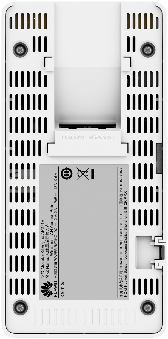 Huawei Wireless AP WIFI7 • BE3600 • 2x2 • Indoor • 2,5 GbE • Wandmontage • AP271E • eKit