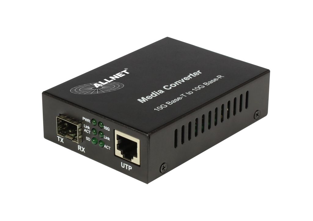 ALLNET Medienkonverter 10GBASE-T auf 10GBASE-SX/LX Single-/Multimode SFP+ Mini-GBIC Anschluss "ALL-MC109-SFP+" ALLNET Medienkonverter 10GBASE-T auf 10GBASE-SX/LX Single-/Multimode SFP+ Mini-GBIC Anschluss "ALL-MC109-SFP+"