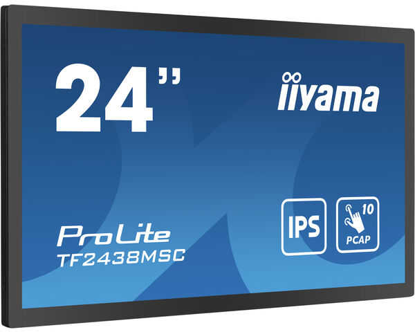 iiyama TF2438MSC-B1 computer monitor 60.5 cm (23.8") 1920 x 1080 pixels Full HD LED Touchscreen Black