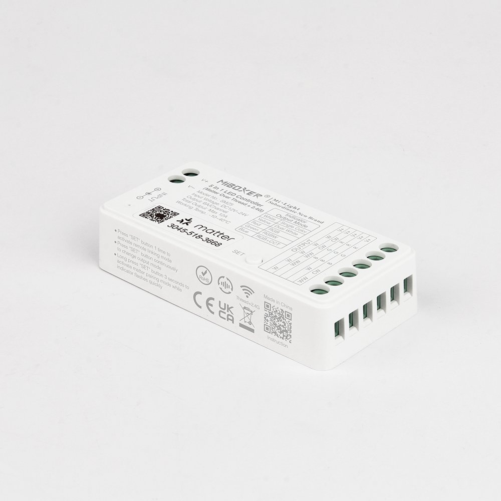 Synergy 21 LED Controller Matter-Serie 5in1 (Single Colour/CCT(dual white)/RGB/RGB-W/RGB+CCT) Matter Over Thread+2.4GHz IP20 *Milight/Miboxer*