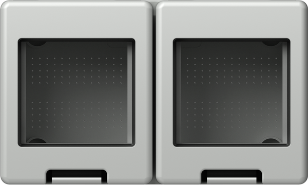 TEM Serie  Modul Aufputzgehäuse IP55 BOX NO CUBOIP55 2x2M GY