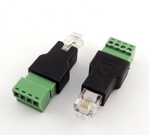 Kabel TK RJ11-Stecker, 6P4C-Terminalblock/Schraubkontakt *2er-Pack* Kabel TK RJ11-Stecker, 6P4C-Terminalblock/Schraubkontakt *2er-Pack*