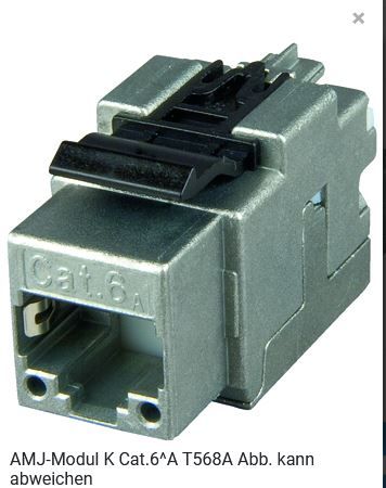 Telegärtner Modul, AMJ, CAT6A, TP/LSA, Snap-In,24-Pack, T568A, (Keystone) Telegärtner Modul, AMJ, CAT6A, TP/LSA, Snap-In,24-Pack, T568A, (Keystone)