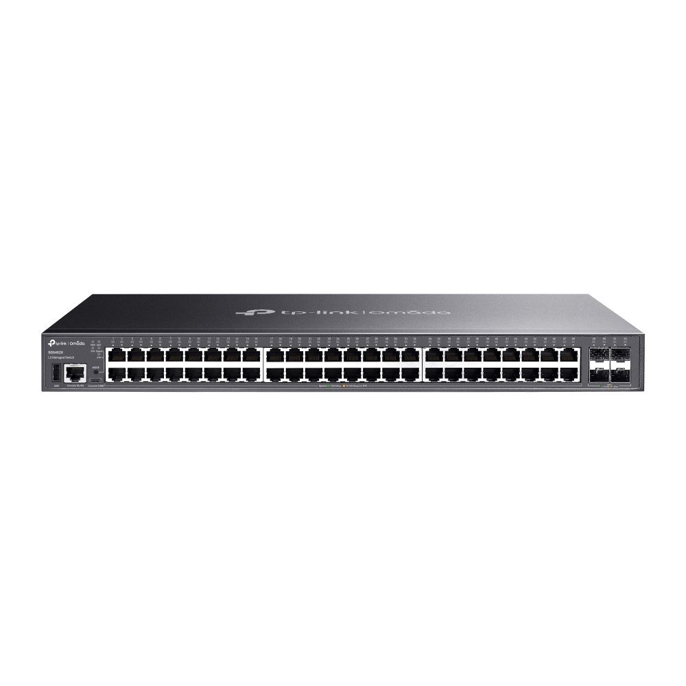 Omada by tp-link Switch full managed Layer3 • 48 Ports • 48x 1GbE, 4x SFP+ •  Omada •  SG5452X