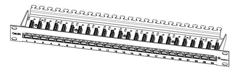 TelegäRtner, 19 " Patch Panel MPP24-H K Cat.6A